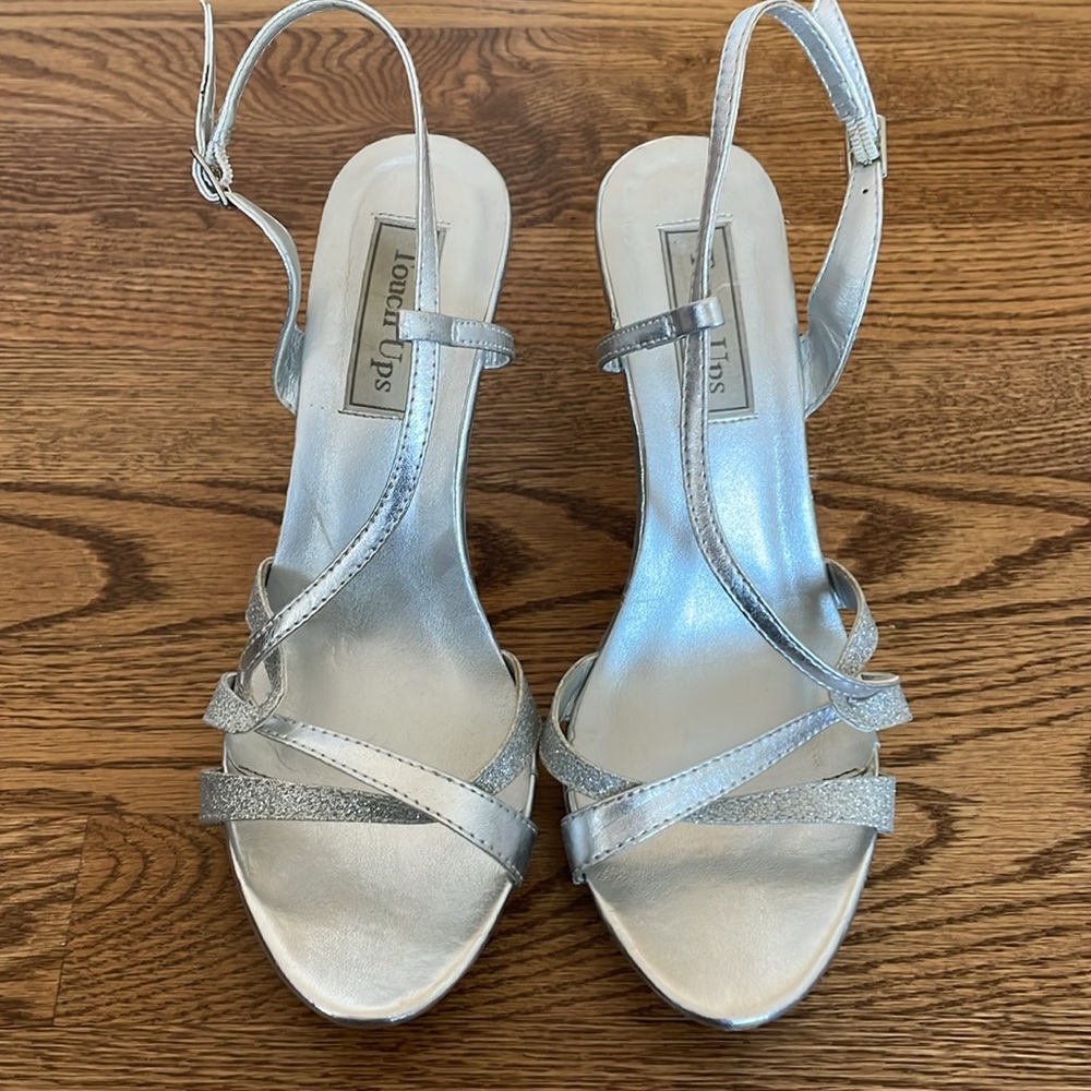 Touch Ups Silver Strappy Heels